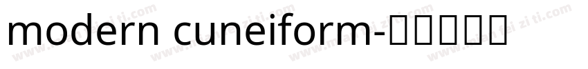 modern cuneiform字体转换